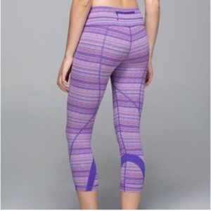 Womens lululemon size 8 purple leggings